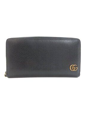 Gucci Double GG Marmont Wallet Leather